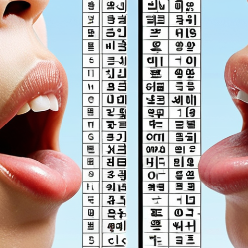Home 7 **
A close-up, vibrant image illustrating the difference between single and double vowels in Korean. Imagine two mouths: one clearly and deliberately pronouncing a long vowel (like "ae"), and the other almost whispering a shorter vowel. Add visual cues to emphasize the length and clarity, perhaps using sound waves or light emanating from the mouth pronouncing the double vowel. The backdrop could be a visually appealing Korean Hangul chart with focus on double vowels.
**