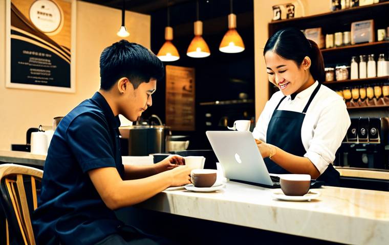 한글 네이밍 기법 - **
"A vibrant Malaysian marketplace scene. A friendly vendor in a *baju kurung* is arranging colorf... 한글 네이밍 기법 - **
"A vibrant Malaysian marketplace scene. A friendly vendor in a *baju kurung* is arranging colorf...