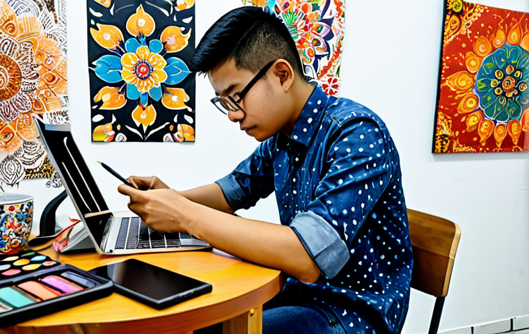 한글과 웹툰 - A group of Malaysian students, fully clothed in modest and respectful school uniforms (baju kurung a... 한글과 웹툰 - A group of Malaysian students, fully clothed in modest and respectful school uniforms (baju kurung a...